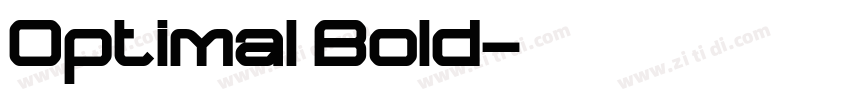 Optimal Bold字体转换